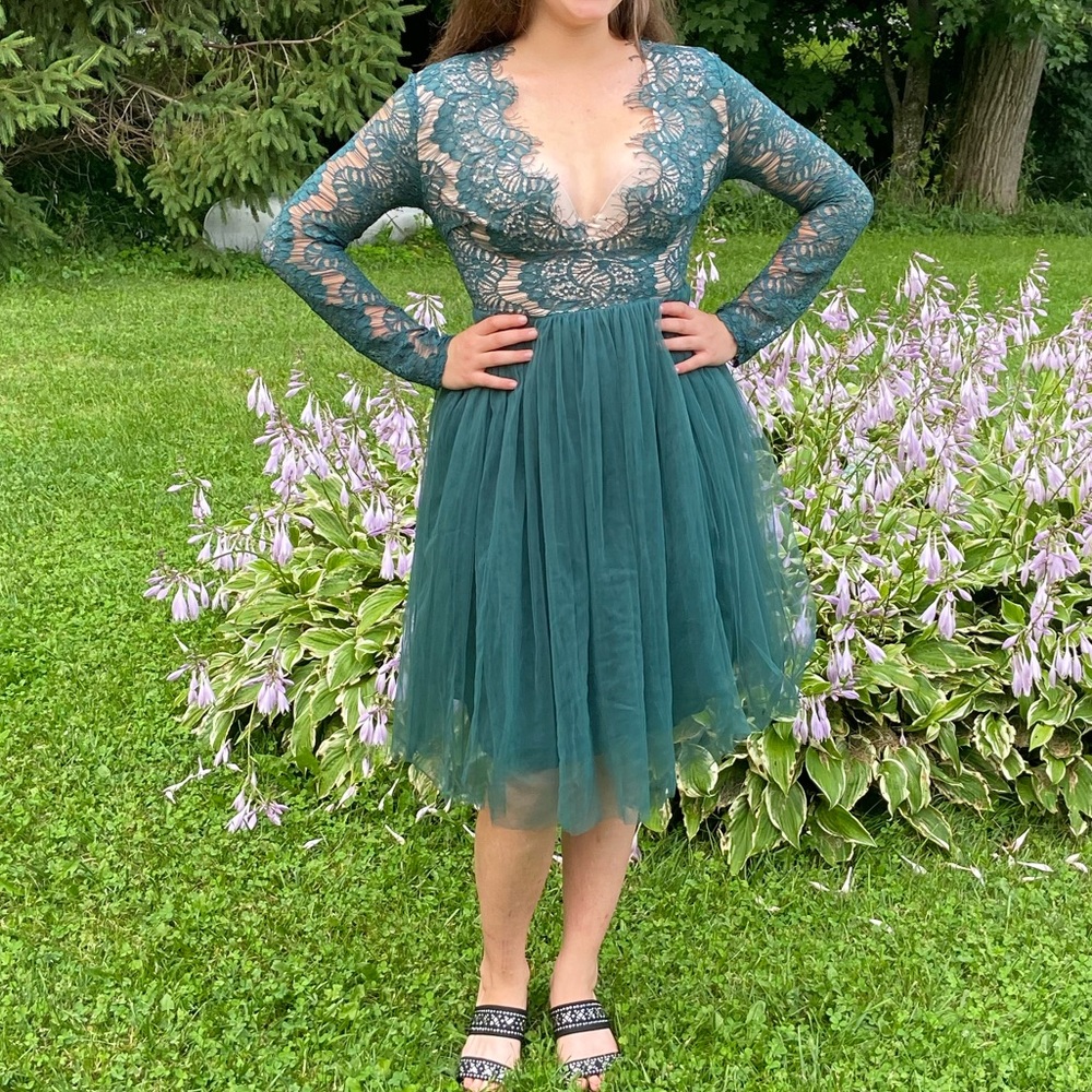 Green prom dress